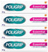 Poligrip Essential Denture Fixative Cream (4 x 40g) Secure Hold, Flavour Free
