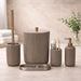 Premium Quality 5-Piece Modern Bathroom Accessories Set, Includes Waste Bin, Toilet Brush with Holder, Toothbrush Holder, Soap Dispenser, Soap Dish