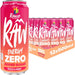 Rubicon RAW 12 Pack Peach & Berry 500ml Energy Drink Zero Added Sugar + 10% Fruit Juice, High Caffeine with B-Vitamins, Ginseng & Guarana, Reduce Tiredness & Boost Energy