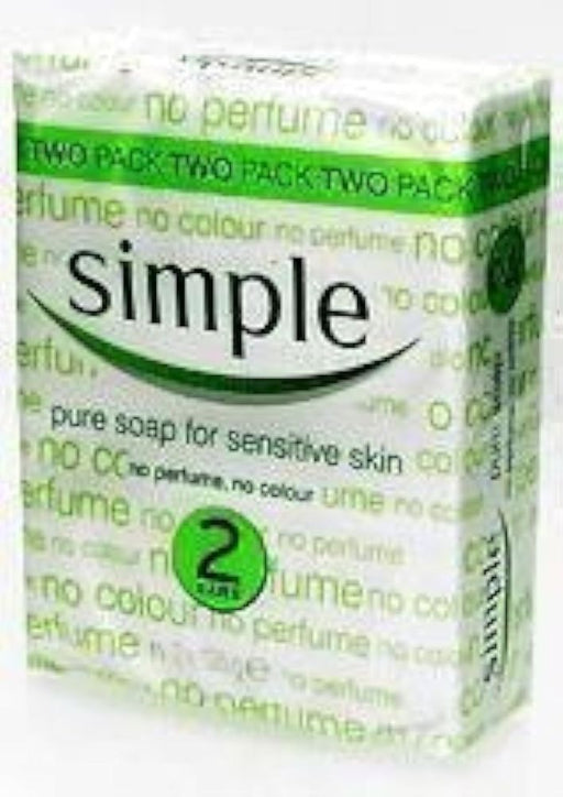 SOAP 2 PACK SIMPLE SOAP (101002) BOX = 3 PACKS X 2 Bars