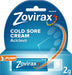 Zovirax Cold Sore Cream for Lips, with Aciclovir, Cold Sore Cream Treatment, Pain Relief, Pump 2g