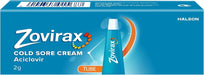 Zovirax Cold Sore Cream for Lips, with Aciclovir, Cold Sore Treatment that Speeds Healing and Pain Relief, Tube 2g