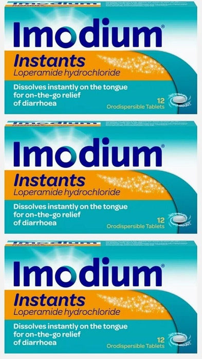 Imodium Instants Diarrhoea Relief - 12 Melts X 3 Pack