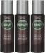 Brut Deodorant Body Spray Musk Long Duree 200ml THREE PACK