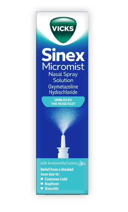 Vicks Sinex Micromist Aqueous Nasal Spray, 15 ml (Pack of 8)