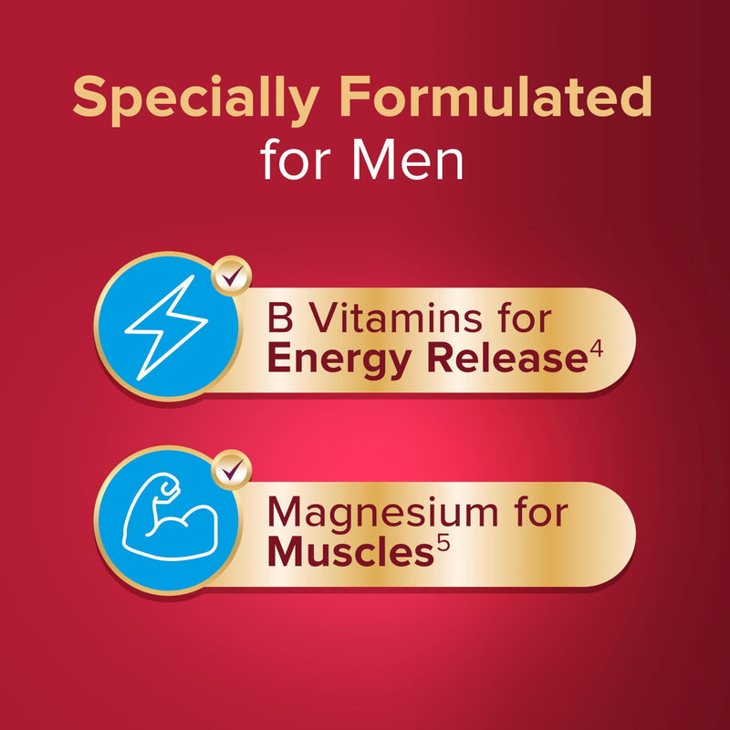 Seven Seas Omega-3 and Multivitamins Man, with B Vitamins and Magnesium, 30-Day Duo Pack, 30 Omega-3 Capsules and 30 Multivitamin Tablets
