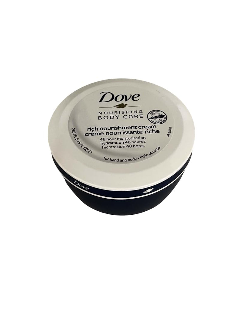 Dove Cream Rich Nourishing Body Cream 250ml – Deep Moisturising Body Cream for Soft & Smooth Skin