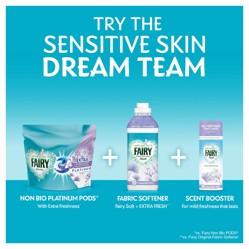 Fairy In-Wash Scent Booster, 6 Packs x155 g, Silk Tree Blossom & Jasmine, Boosters - Washing Beads Scented - Household Supplies