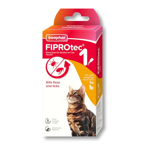 Beaphar - FIPROtec Spot-On Flea & Tick Treatment for Cats