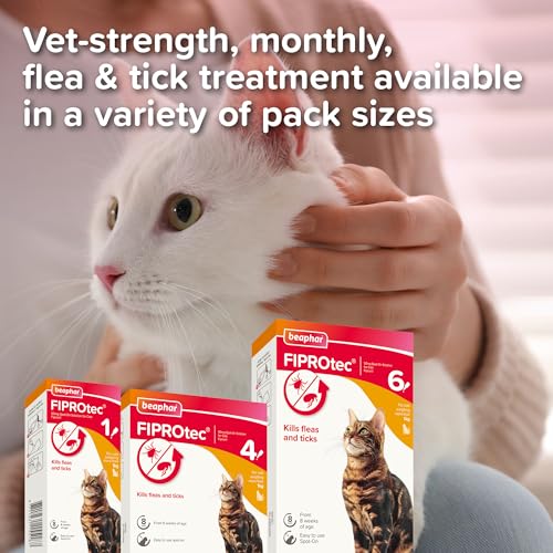 Beaphar - FIPROtec Spot-On Flea & Tick Treatment for Cats