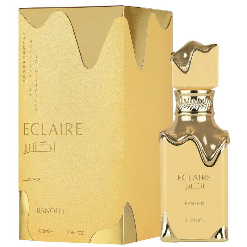 Lattafa Eclaire Banoffi EDP 100ml/3.4oz Spray- Unisex Creamy Banana Gourmand Scent