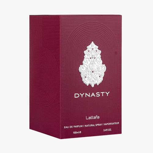 Lattafa Dynasty – Fresh, Spicy, Woody, Aromatic – Eau de Parfum Spray Long-Lasting Fragrance for Unisex, 3.4 Ounce / 100 ml