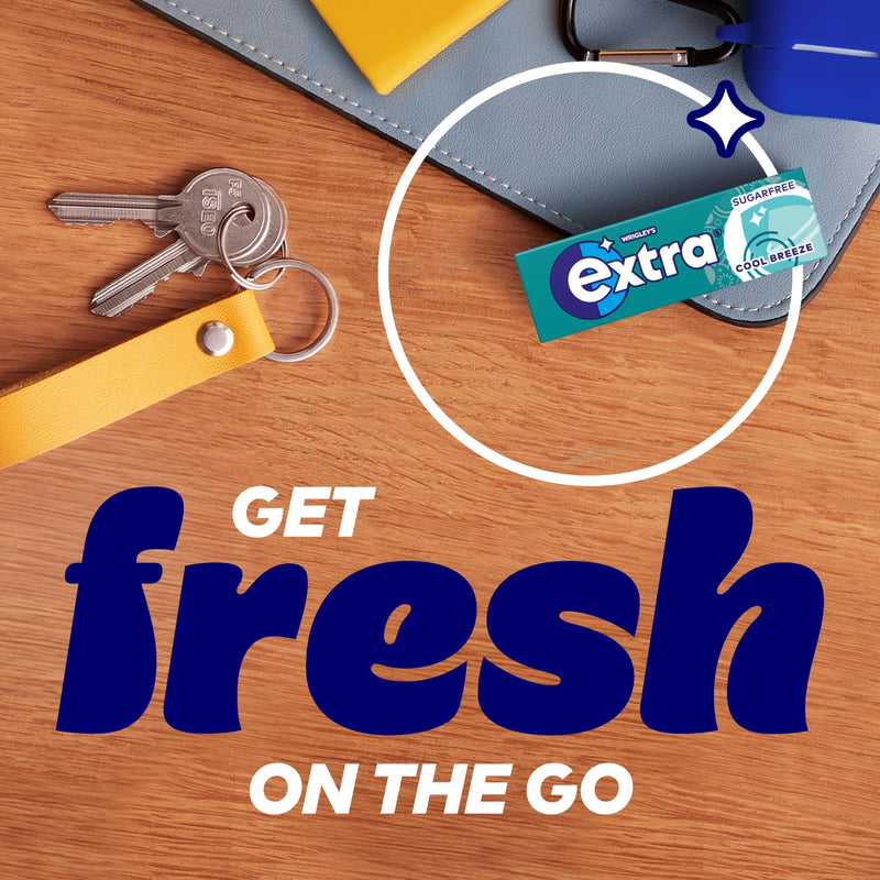 Wrigley's Extra Cool Breeze Sugar Free Chewing Gum Multipack 30x10 Pieces