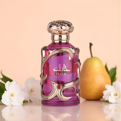 Habik For Women by Lattafa Perfumes – Eau de Parfum 100ml – Long Lasting Floral Fruity Scent for Women – Elegant, Musky, Sweet – Arabian Luxury Perfume Gift for Her