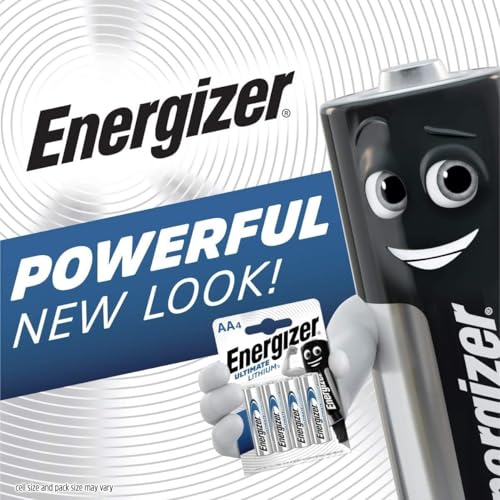 Energizer Ultimate AA Lithium Batteries, 1.5V Double A Disposable Battery for Blink Security Camera Doorbell Alarm System Flashlight Remote Control Toy [AA 8 Pack]