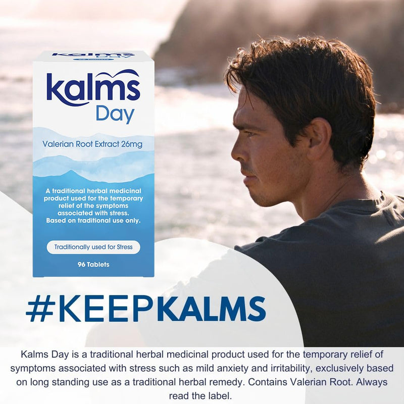 Kalms Day 168 Tablets - Traditional Herbal Medicinal Product Used for The Temporary Relief of Symptoms associated with Stress.