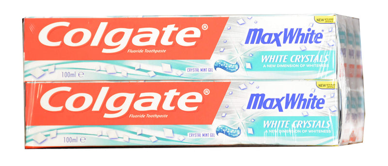 Colgate Max White New with More White Crystals 100ml, Pack of 6