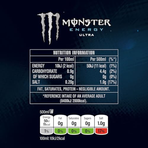 Monster Energy Ultra White - 500ml 6 x 4 Pack