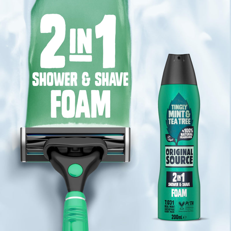 Original Source Lemon & Tea Tree 2 in 1 Shower and Shave Foam