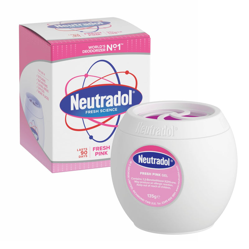 Neutradol Slow Release Gel, Air Freshener and Odour Eliminator, No Plug or Spray Needed, Multipack 12 x 135g