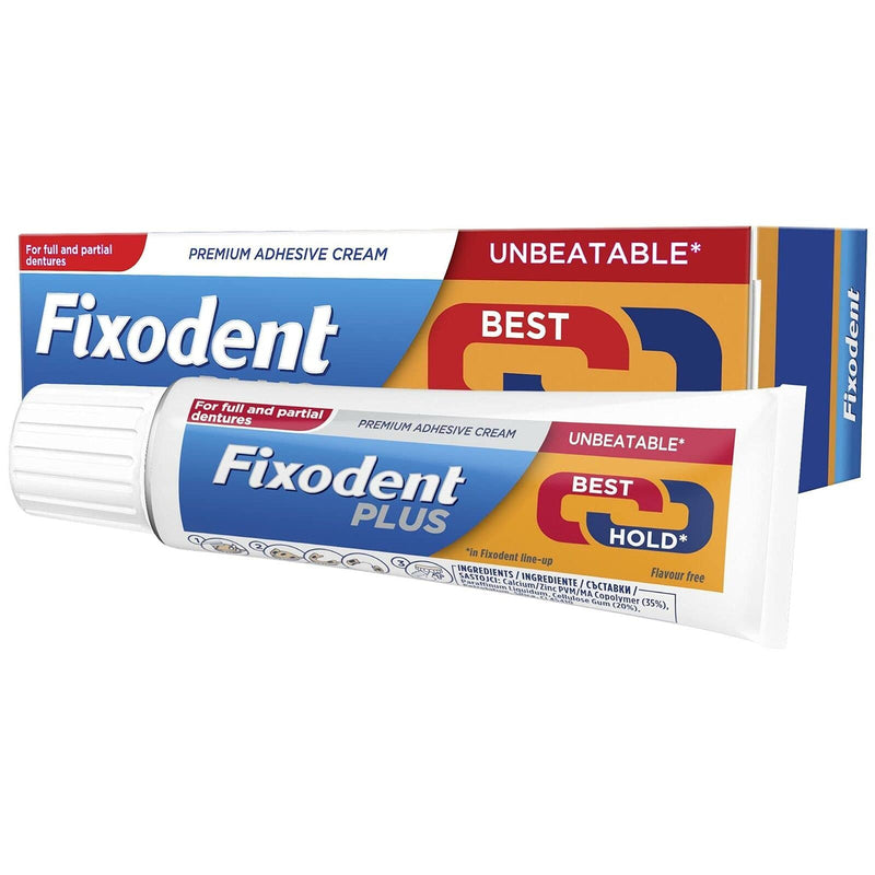 Fixodent Denture Adhesive Cream Dual Power 40g **4 PACK DEAL**