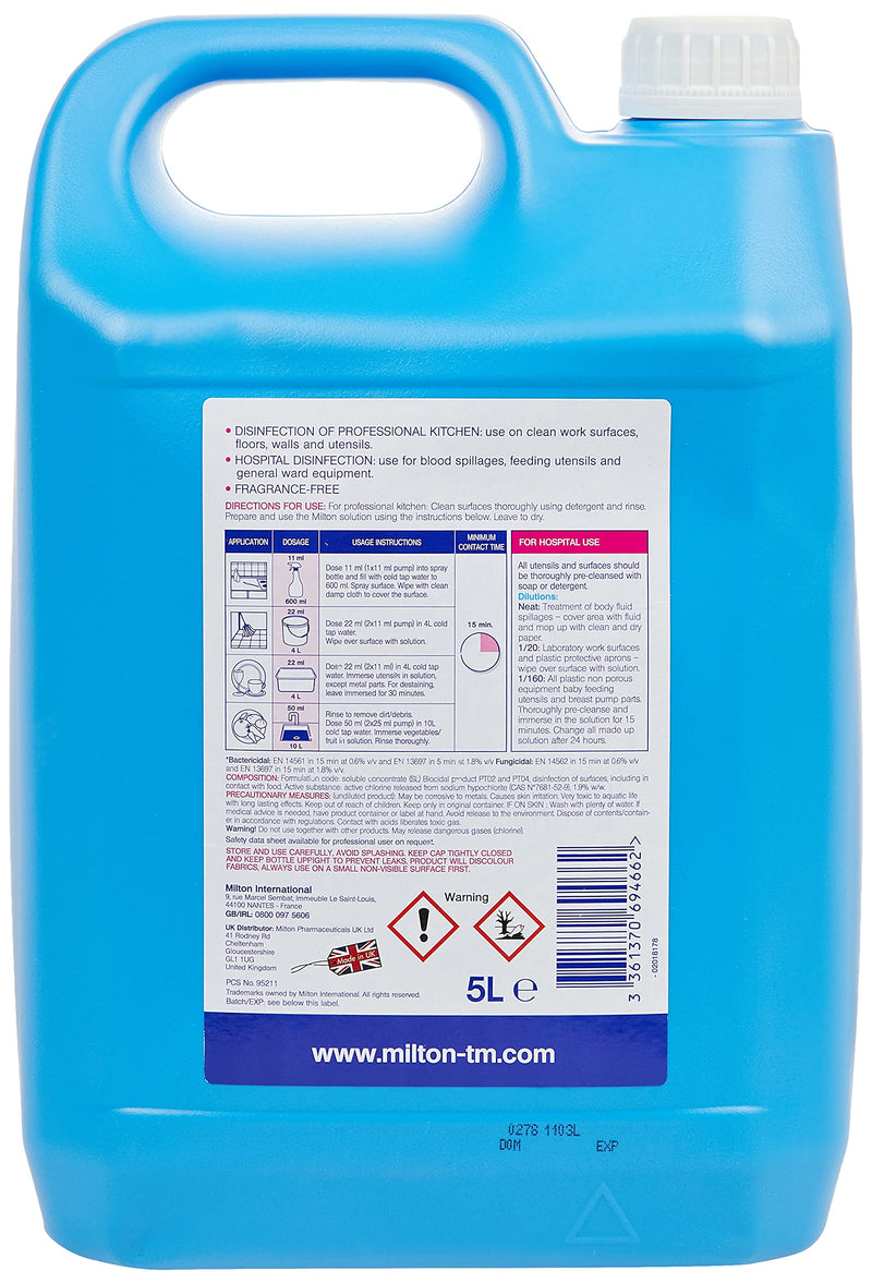 Milton Disinfecting Fluid, 5L