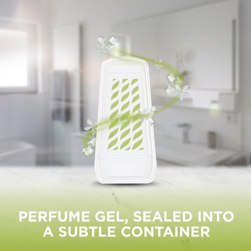 Glade Solid Gel Air Freshener, Odour Eliminator for Home & Bathroom ,Lily of the Valley, Pack of 8 (8 x 150g)