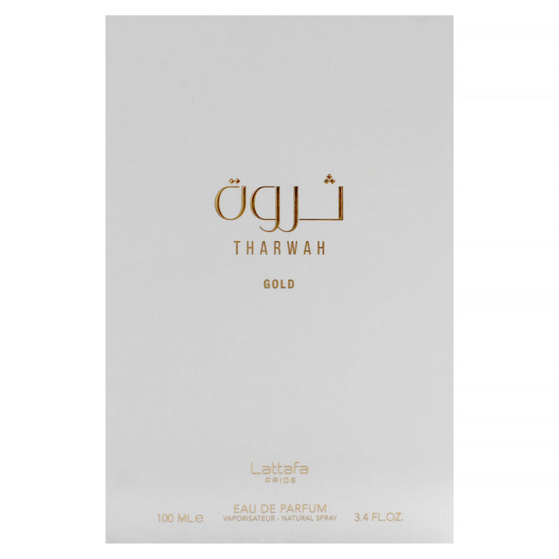 Lattafa Tharwah Gold for Unisex Eau de Parfum Spray