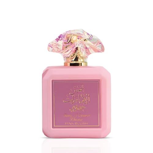 Ard al Zaafaran Pink Blush Shams Al Emarat Khususi, Marshmallow Blush Perfume For Women, Eau de Parfum - 100 ML (3.4 OZ) Romantic & Sweet Arabian Perfume - A Captivating Scent wrapped in Pink Bottle