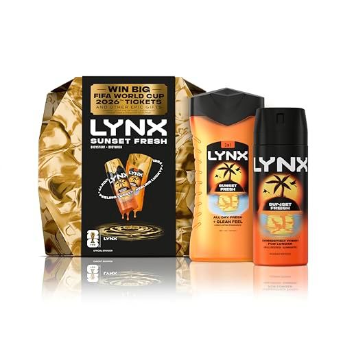 Lynx Gift Set Sunset Fresh Win Big with a body wash and body spray for a chance to win FIFA World Cup 2026â„¢ tickets 2 piece
