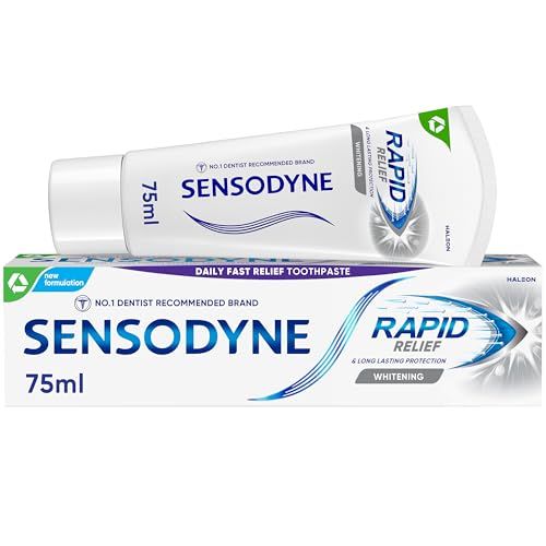 Sensodyne Sensitive Toothpaste Rapid Relief Whitening Helps Relieve Sensitive Teeth 75ml