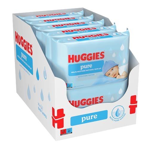 Huggies Pure Baby Wipes - 10 packs of 56 wipes