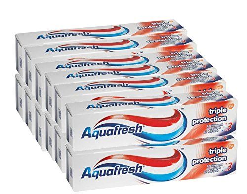 Aquafresh Triple Protection Fluoride Toothpaste Family Size 100ml X 12