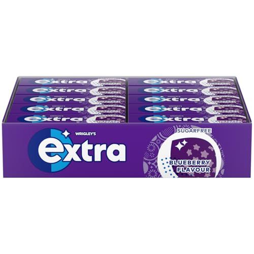 Extra Blueberry Flavour Sugarfree Chewing Gum 10 pieces