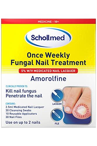 Schollmed Once Weekly Fungal Nail Treatment - Clinically Proven Fungal Nail Infection Treatment with Amorolfine, 2.5 ml