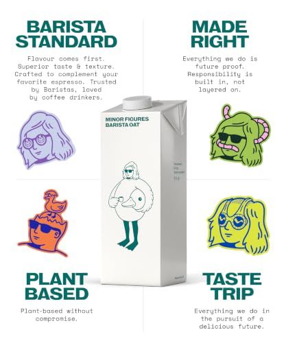 Minor Figures Long Life drink – Vitamin-Fortified Oat drink – Perfect for Coffee