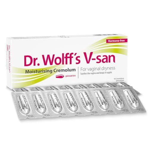 Dr. Wolff's V-san Moisturising Cremolum 16pcs | Against Vaginal Dryness Hormone Free