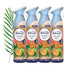 Febreze Air Freshener Spray FRUITY TROPICS 185ml x 4 | Odour Eliminator with OdourClear Technology | Non-Flammable, Long-Lasting Room Freshener, Exotic Fruity Fragrance