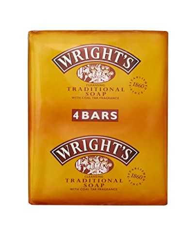 Wrights Traditional Soap with Coal Tar Fragrance 125g pack of 4
