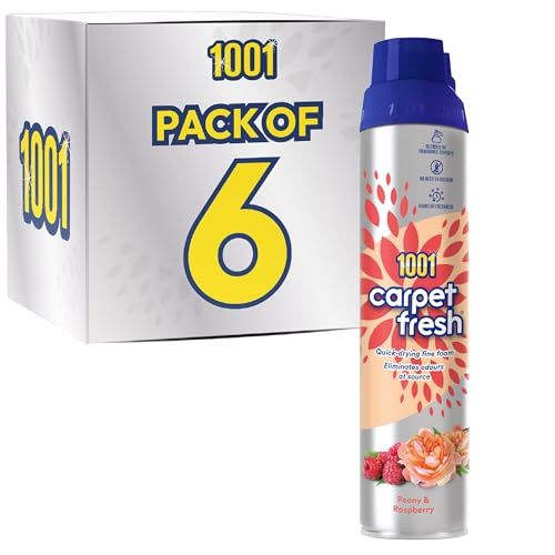 1001 Carpet Fresh Peony & Raspberry Pack of 6