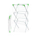 Big Brands Direct 3-Tier Folding Clothes Airer, Indoor Outdoor Laundry Drying Rack with Non-Slip Feet, Corner Hanger Spaces, Lightweight Space Saving Design