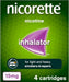 Nicorette 15mg Inhalator (4 Cartridges), Discreet & Convenient Nicotine Inhaler for Quitting Smoking with replaceable cartridges, Quit Smoking Aid or Vaping Cessation Aid