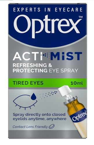 Optrex Actimist 10 ml Eye Spray - Relieves Tired, Strained, Dry Eyes, Reduces Moisture Loss, Provides Fast Cooling and Long-Lasting Relief for Irritations & Inflammations