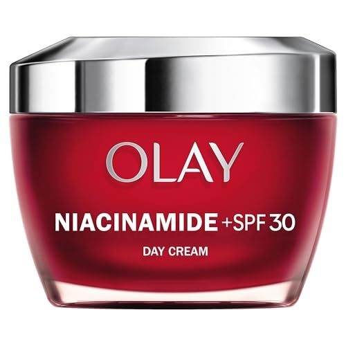Olay Niacinamide + SPF30 Moisturiser, Day Cream with 99 Percent Pure Niacinamide, Vitamin E and SPF30, 50ml