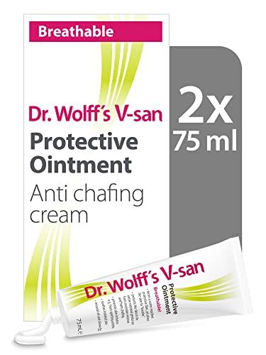 Dr. Wolff's V-san Protective Ointment 2X 75ml | Anti Chafing Cream for External Intimate Area | Daily Vaginal Health and Intimate Hygiene