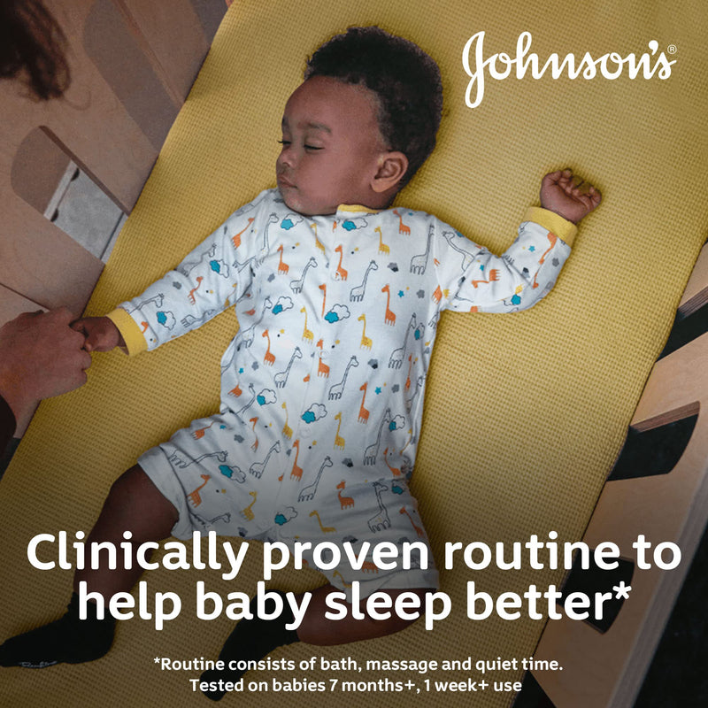 Johnson's Baby Bedtime Bath (1 x 500 ml), Gentle & Soothing Baby Bath to Help Sleep Better, Hypoallergenic Newborn Care, with Natural Calm Aromas and No More Tears Formula