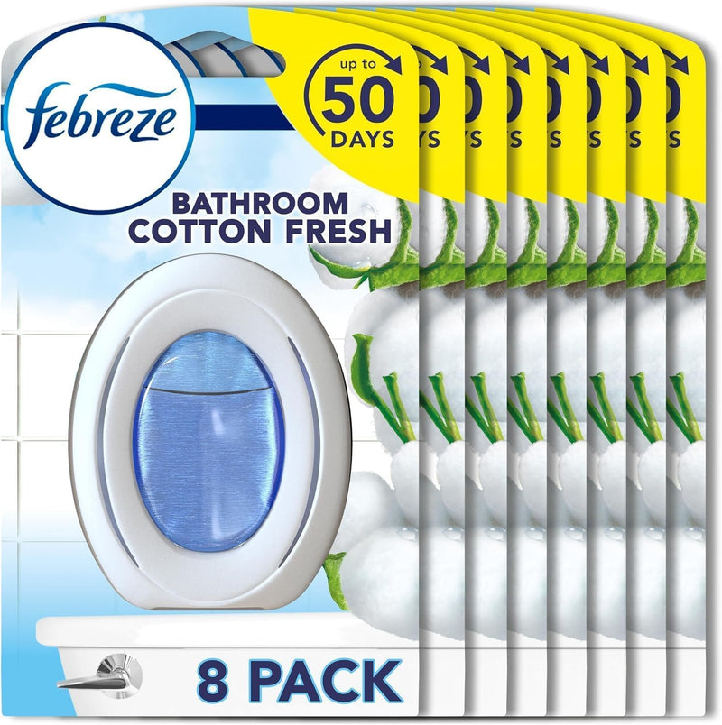 Febreze Bathroom Air Freshener Cotton Fresh 8 Units