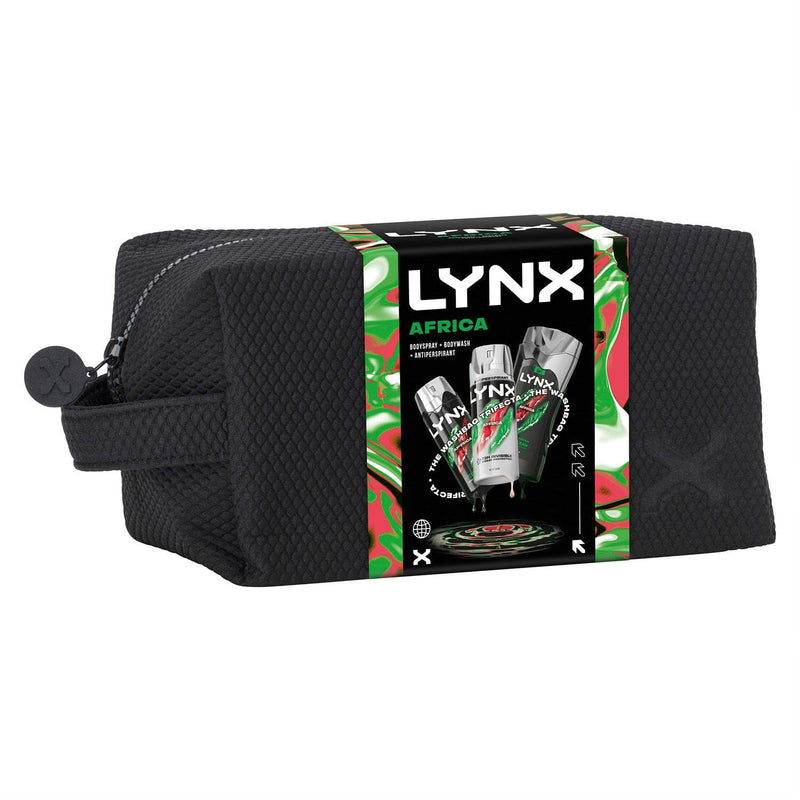 Lynx Africa Washbag Gift Set for Men