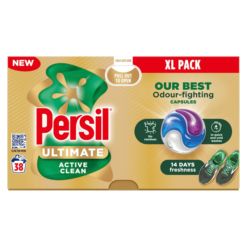 Persil Ultimate Active Clean Washing Capsules laundry