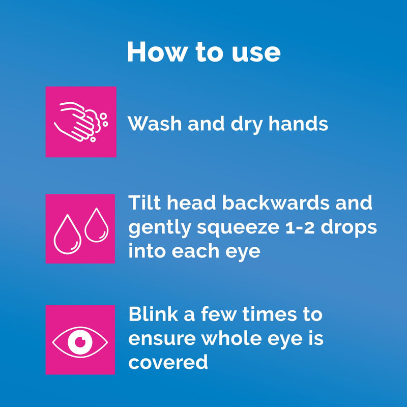 Optrex Double Action, Dry Eyes, 10 ml, Moisturising Drops for Dry & Tired Eyes, Fast Long-Lasting Relief, Restores Moisture, Suitable with Contact Lenses, Eye Care Solution, Instant Relief
